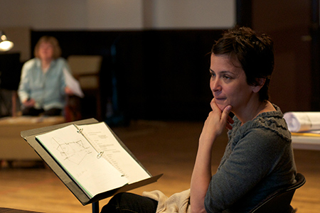 Marylouise Burke(background) and Anna D. Shapiro