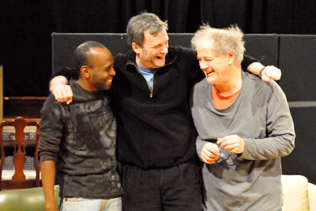 Ensemble member K. Todd Freeman with John Procaccino and ensemble member Francis Guinan