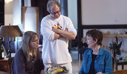 Ensemble members Amy Morton and Jeff Perry with Deanna Dunagan