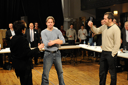 Ensemble members Martha Lavey, Gary Cole and Ian Barford