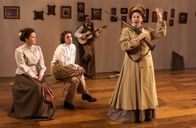 Anne Adams, Ben Viccellio, Guy Adkins and ensemble member Rondi Reed