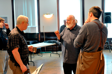 Ensemble members William Petersen, Frank Galati and Ian Barford