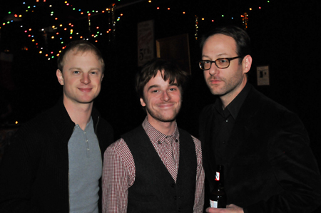 American Buffalo assistant director Jamie Abelson, cast member Patrick Andrews and Kevin O'Donnell.