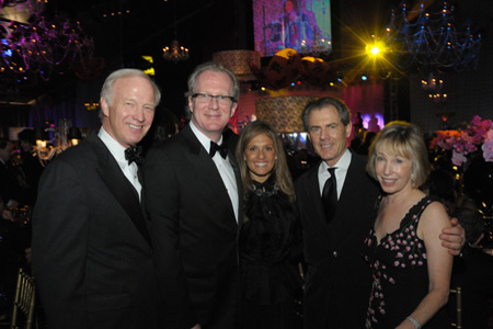 Steppenwolf Trustee John R. Walter, ensemble member Tracy Letts, Maria Smithburg, Bill Smithburg and Carol Walter