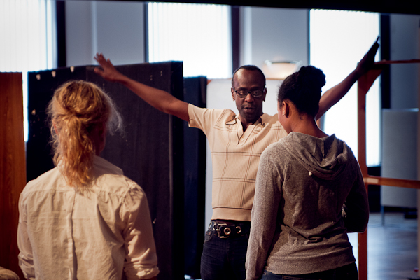 Ensemble members Marian Mayberry, K. Todd Freeman and Alana Arenas