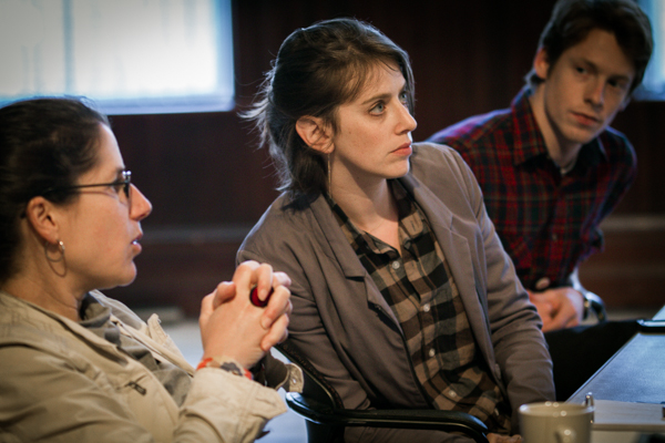 Director Anne Kauffman, playwright Amy Herzog and assistant director Andrew Swanson