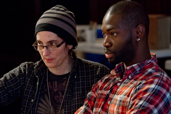 Ensemble members Tina Landau (director) and Tarrell Alvin McCraney (playwright)