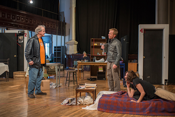 Ensemble member Francis Guinan with Dan Waller and Helen Sadler