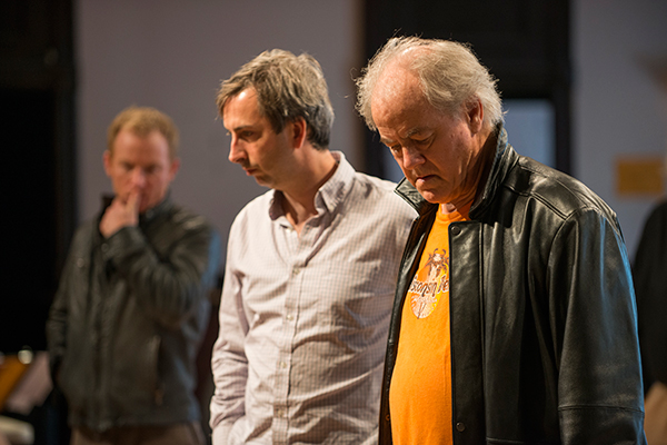 Dan Waller with director Henry Wishcamper and ensemble member Francis Guinan