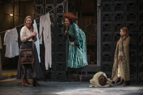 Ensemble members Joan Allen and Ora Jones with Daniel Pass and Emma Gordon