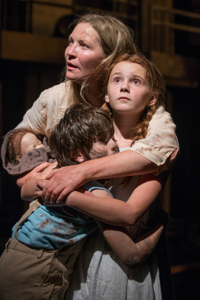 Ensemble member Joan Allen with Daniel Pass and Emma Gordon