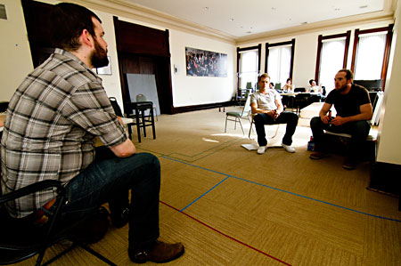 Director Brad Akin and the cast of <i>Where We're Born</i>