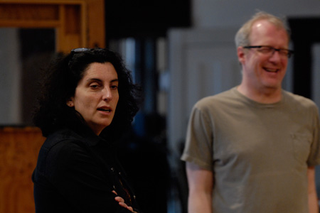 Ensemble members Tina Landau and Tracy Letts