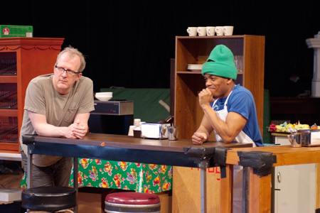 Ensemble members Tracy Letts and Jon Michael Hill