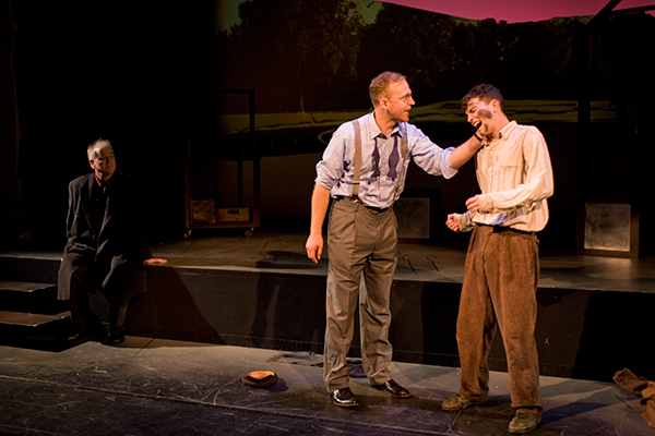 Ensemble member Francis Guinan, Dennis William Grimes and Clancy McCartney