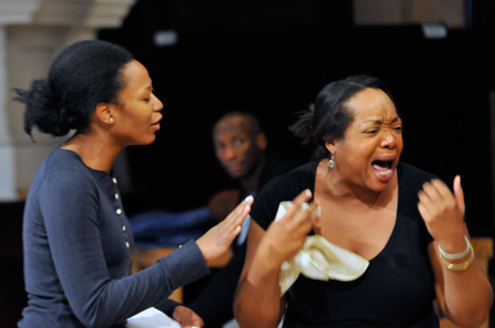 Ensemble member Alana Arenas with Jacqueline Williams