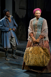 ensemble member James Vincent Meredith and ensemble member Alana Arenas