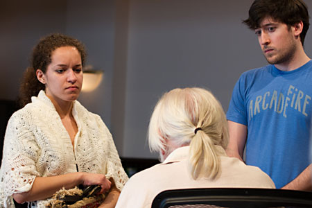 Shannon Matesky, Director and ensemble member Frank Galati and Will Allen