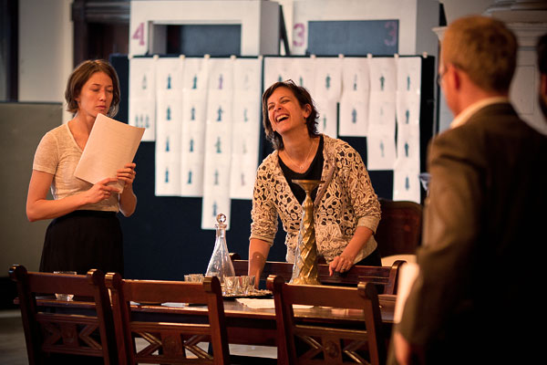 Carrie Coon and director and ensemble member Anna Shapiro